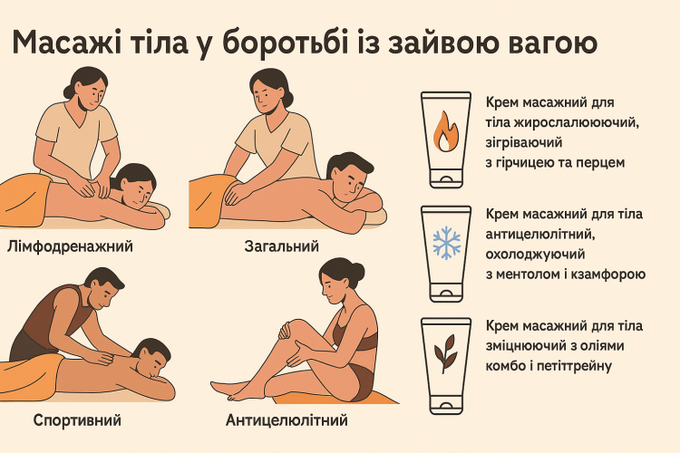 Масажі тіла у боротьбі із зайвою вагою: як працюють і який обрати