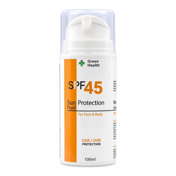 Крем-флюид солнцезащитный для лица и тела SPF45