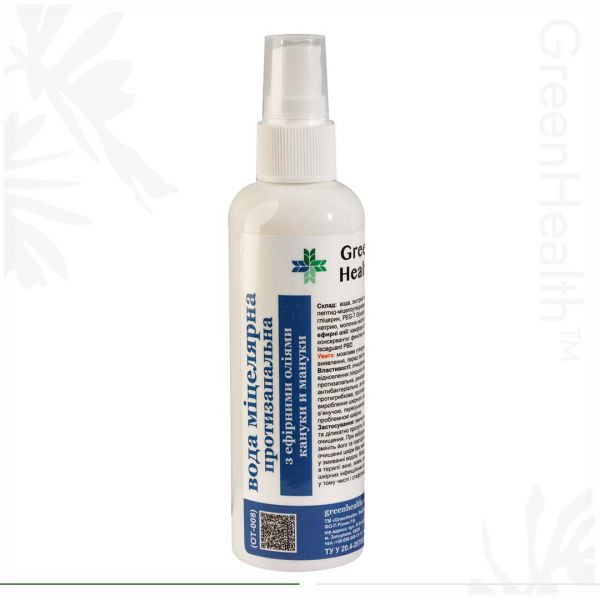 Вода міцелярна протизапальна з манукою та канукою